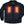 Volt heated black puffer jacket with glowing chest heating elements