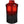 Denver Broncos heated vest with red glowing heating elements and front zipper