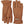 Hestra tan leather gloves with wrist strap and button detail