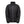 Black quilted puffer jacket with a high collar and central zipper