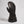 Black Swany leather ski mitten with zippered pocket and adjustable wrist strap