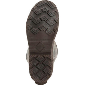 Brown Muck boot tread pattern on the rubber outsole