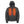 Charcoal grey zip up hoodie with glowing orange heated chest panels