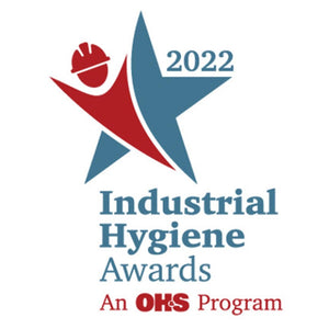 2022 Industrial Hygiene Awards logo featuring a star and hard hat icon