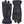 Hestra navy blue leather gloves with ribbed cuffs