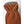 Brown leather Hestra glove with grey wool cuff and decorative stitching