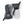 Hestra grey and white three finger ski gloves with adjustable wrist straps