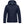 FjallRaven dark blue hooded winter jacket with front zipper and snap buttons