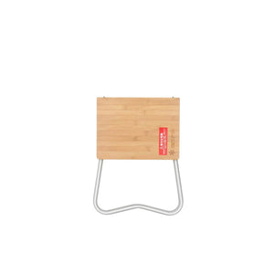 Snow Peak bamboo table top with metal legs