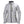 Helly Hansen grey softshell jacket with black zippers and yellow pull tabs