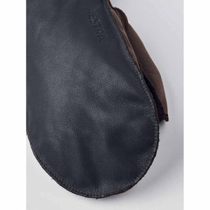 Hestra leather mitten palm detail