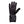 Mobile Warming black heated glove with power button on cuff