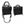 Two black square storage bags with mesh pockets and carrying handles