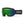 Smith snow goggles with black frame and green reflective lens