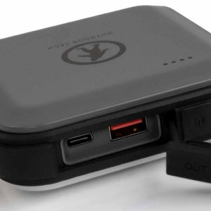 Outdoor Tech portable power bank with USB-C and USB-A charging ports