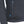 Close up of dark grey fleece jacket with vertical zippered pocket and V logo patch