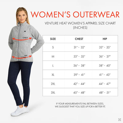 Venture Heat 7V Women's Insulated Battery Heated Vest with 7V Battery Pack