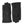 Hestra black leather gloves with decorative stitching