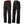 Front and back view of black Gerbing motorcycle pants with reinforced knee panels and zippered pockets