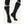 FNDN black heated compression socks with grey stitching and battery pocket