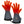 ActionHeat grey heated gloves with glowing red heating elements visible in fingers and palm
