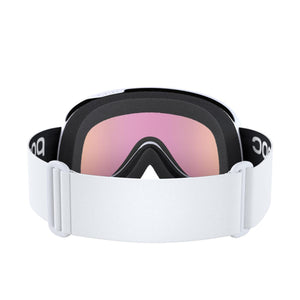 POC Retina Ski Goggles Partly Sunny Orange Lens - Hydrogen White Frame