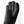 Hestra black leather glove palm view