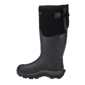 Dryshod black waterproof rubber boot with adjustable calf strap