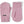 Hestra pink knit mittens with ribbed cuffs
