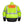 Mobile Warming high visibility yellow jacket with reflective strips and heated back panel