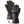 Black leather heated motorcycle gloves with knuckle protection and power cable