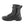 Black tactical boot with side zipper and lace up closure