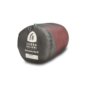Sierra Designs Backcountry Bed 20 sleeping bag in a compression sack