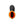 Top view of a black Dryshod rubber boot with a bright orange interior lining