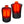 Gerbing heated vest showing front and back heating element placement