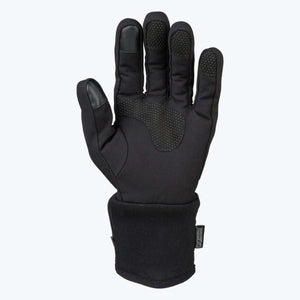 Mobile Warming black glove with textured grip palm and touchscreen compatible fingertips