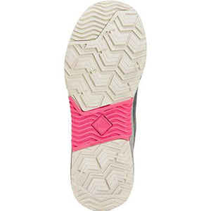 Muck boot treaded white and pink rubber outsole