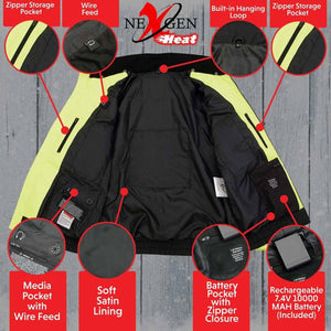 NexGen Heat Men's 'Sledge' High-Viz Textile Heated Jacket