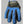 Blue and black athletic glove with velcro wrist strap