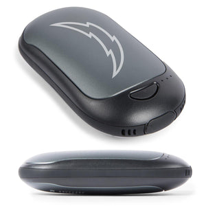 ActionHeat grey electric hand warmer with lightning bolt logo