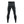 Back view of black compression leggings with a subtle herringbone pattern