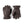 Brown leather gloves with white fleece lining