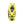 Yellow and black boot sole with metal ice traction cleats attached