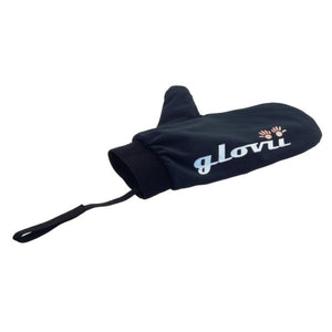 Black Glovii heated mitten with wrist strap
