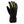 Therm-ic black heated glove with neon green accents and power button on back of hand