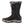 Korkers black quilted winter boot with faux fur trim and grey midsole