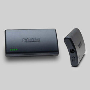 Mobile Warming black lithium ion battery pack with power level indicator lights