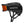Matte black Smith mountain bike helmet with orange tinted goggles