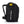 Black Sidas race backpack with shoulder straps and white text on the side