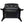 Underside view of a black electric fireplace heater showing the ventilation grill and power switch